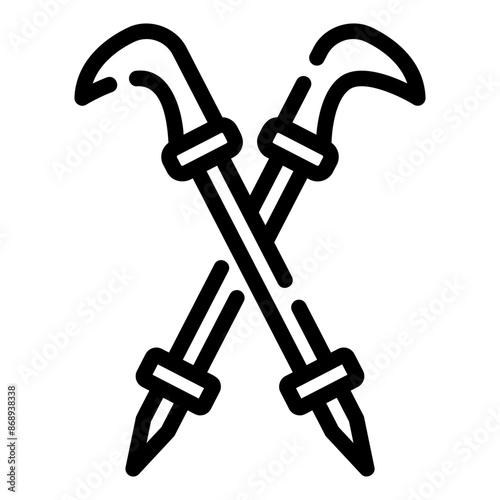 trekking Line Icon