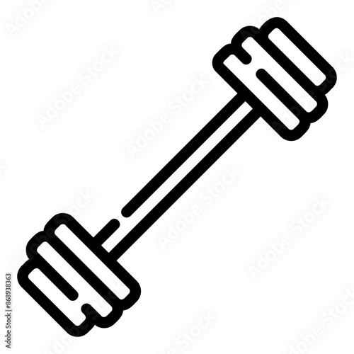 weightlifting Line Icon