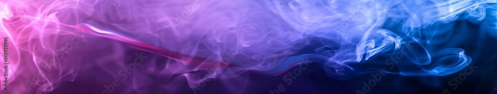 Obraz premium Unique Fantasy Vibrant Ethereal Colorful Background with Blue Gradient Dreamy Smoke, Shining Divine Light, Halloween, Christmas, Symbol of Human Faith, Jesus, Christianity, Hope, New Year, AI-Generate