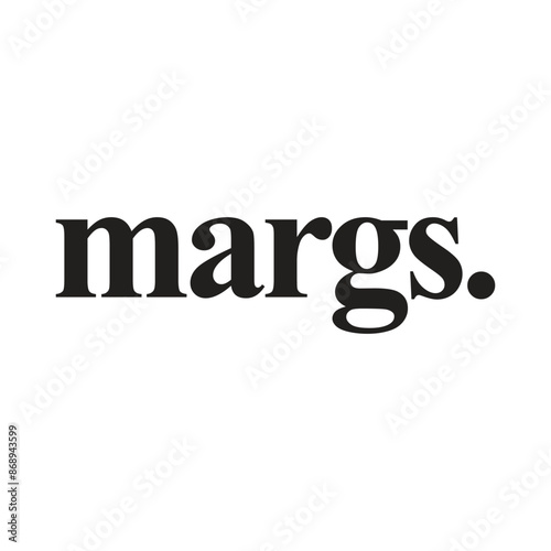 Margs Vector Design on White Background