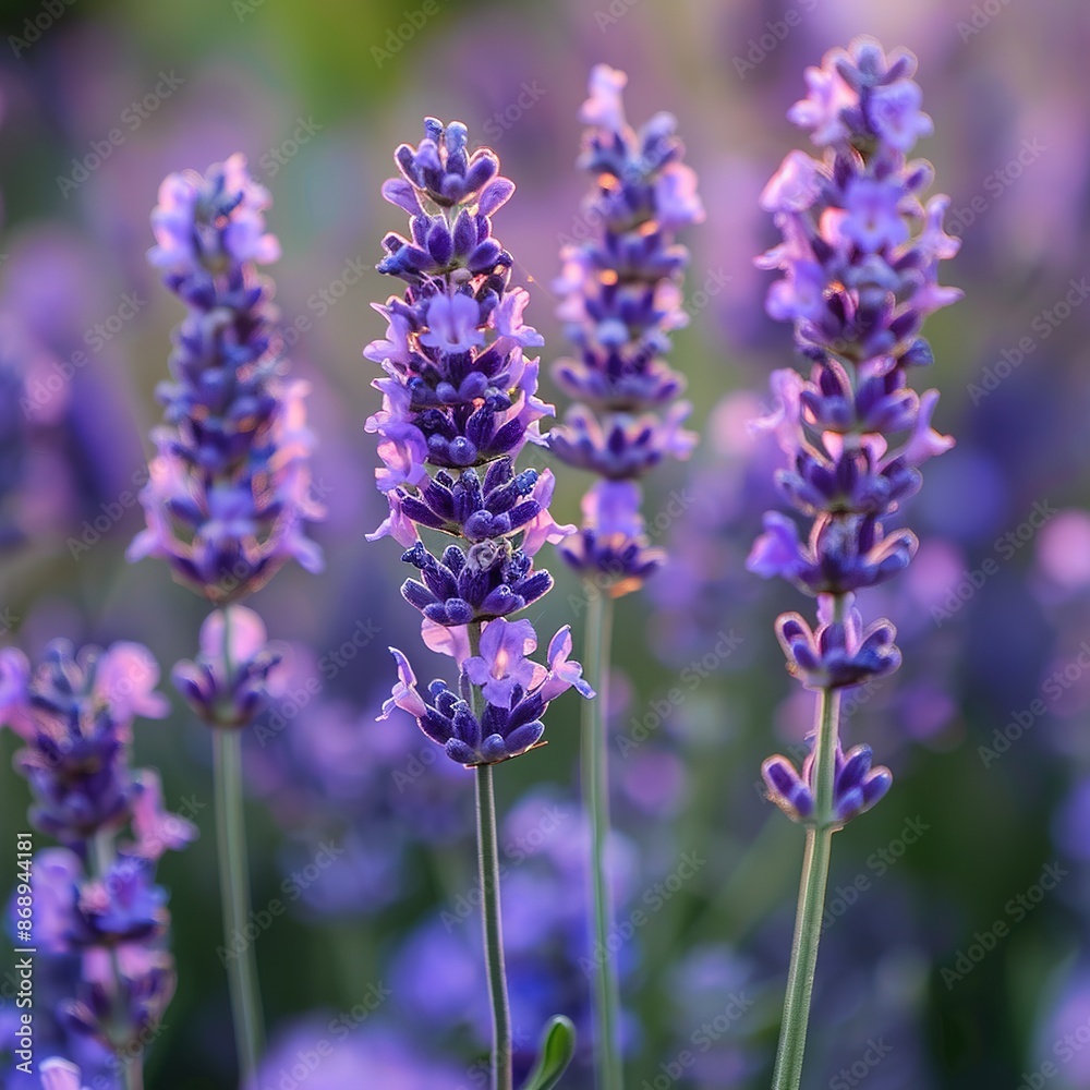 Obraz premium Lavandula aromatic herbal flowers.