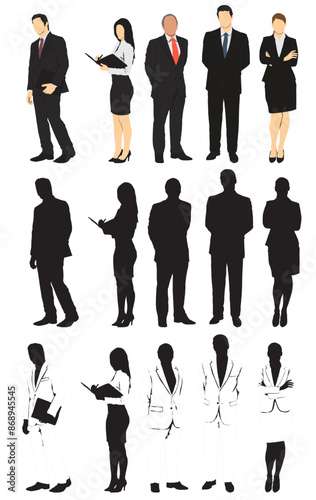 business people set