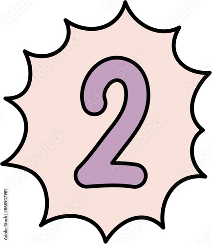 ransom note number cutout decoration
