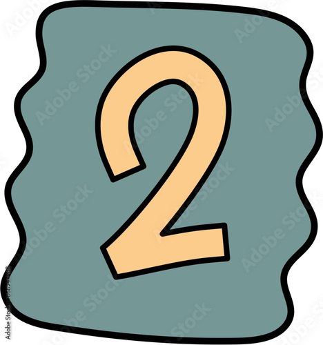 ransom note number cutout decoration