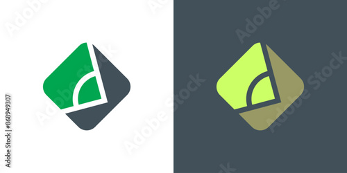 Corner football icon logo vector. Soccer kick grass illustration isolated