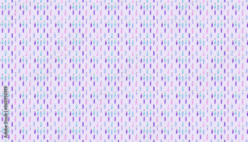 A diversity pattern of grid of small watercolor nurses in different poses, each nurse is standing on their own square space with the same size and shape, light purple background, minimalist style