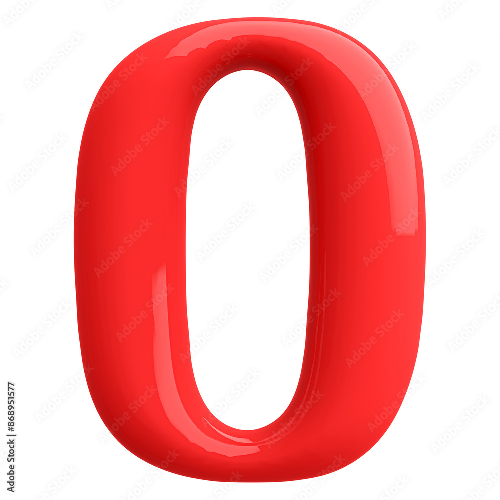 Red 3D Bubble Font Letter O uppercase Red 3D Bubble Font Letter O uppercase