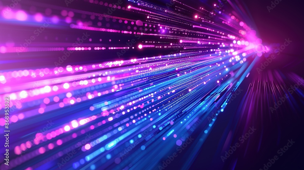 Obraz premium Tech Abstract Background: High-Speed Global Data Transfer