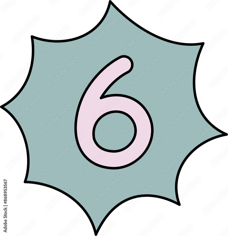 ransom note number cutout hand drawn decoration ransom note number cutout hand drawn decoration