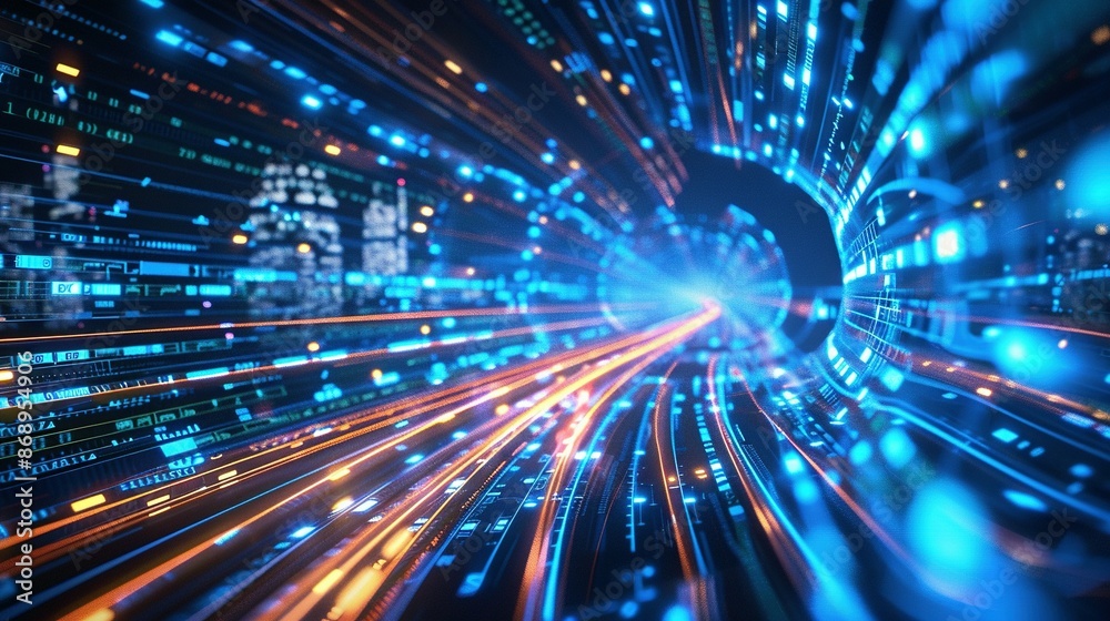 High-Speed Global Data Transfer: Abstract Tech Background High-Speed Global Data Transfer: Abstract Tech Background