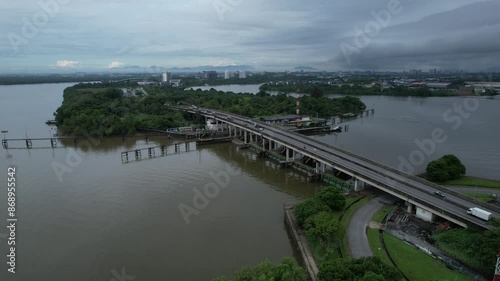 Wallpaper Mural Kuching, Malaysia - July 1 2024: The Isthmus with the Twin Towers, Barrage and Borneo Convention Centre Kuching Torontodigital.ca