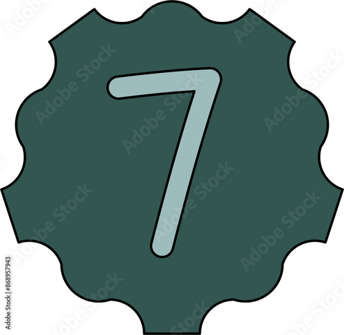 ransom note number cutout hand drawn number