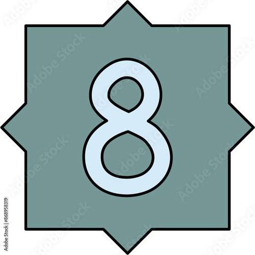 ransom note number cutout hand drawn number