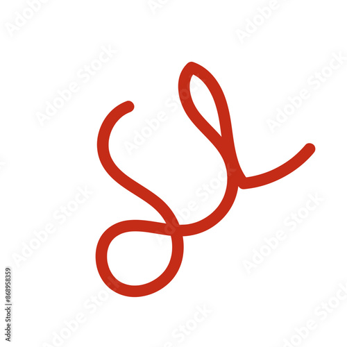 Doodle squiggly lines decoration vectors 