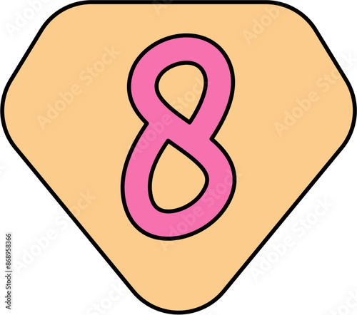 ransom note number cutout hand drawn number