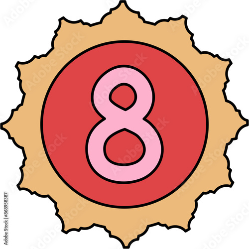 ransom note number cutout hand drawn number