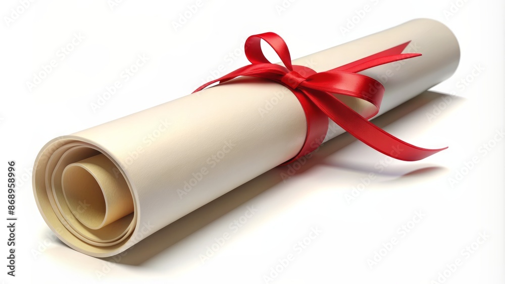 Rolled diploma scroll with 3D message icon on isolated PNG background, symbolizing education certificate, achievement, and university success award. Rolled diploma scroll with 3D message icon on isolated PNG background, symbolizing education certificate, achievement, and university success award.