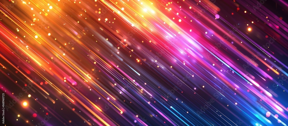 Dynamic abstract background featuring vibrant light streaks and sparkles in a spectrum of colors, perfect for modern and creative designs. Dynamic abstract background featuring vibrant light streaks and sparkles in a spectrum of colors, perfect for modern and creative designs.