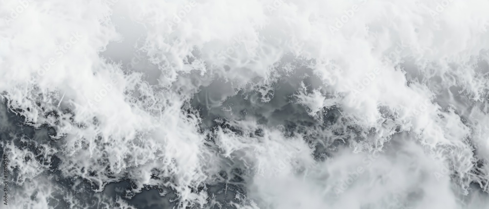 Panoramic close-up, high detail scan of fog cloud material, Generative AI Panoramic close-up, high detail scan of fog cloud material, Generative AI