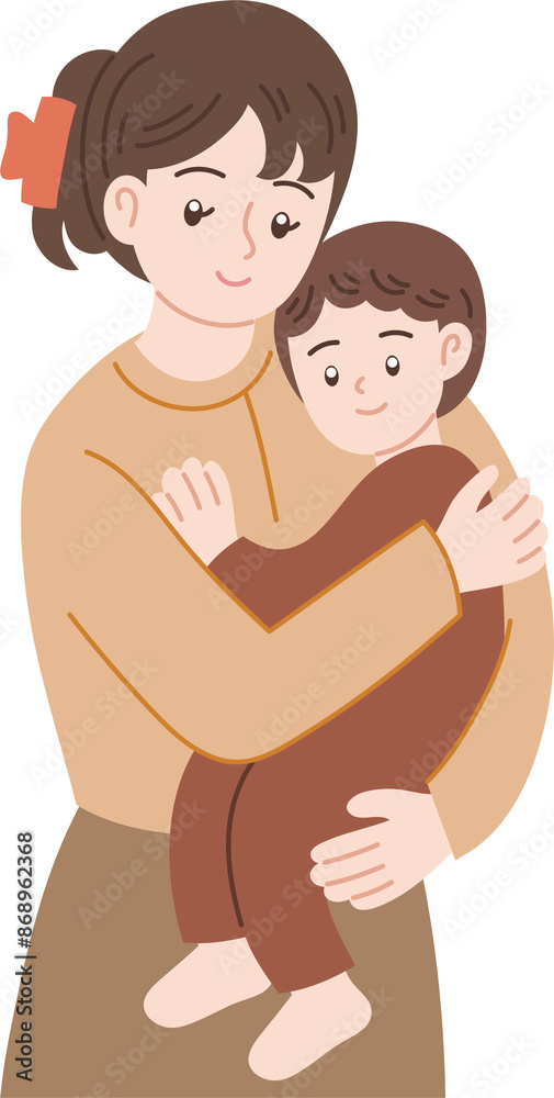 mother and child hugging illustration mother and child hugging illustration
