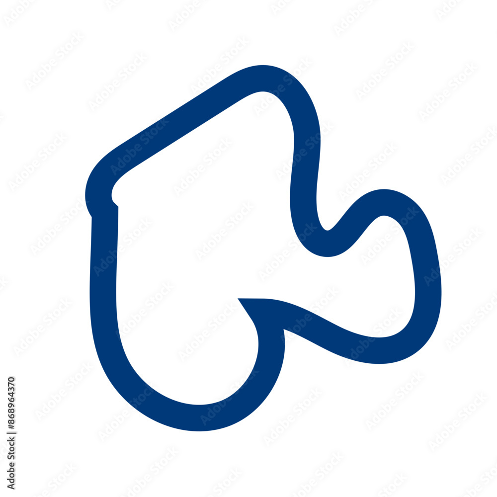 Navy abstract shapes outline vector Navy abstract shapes outline vector