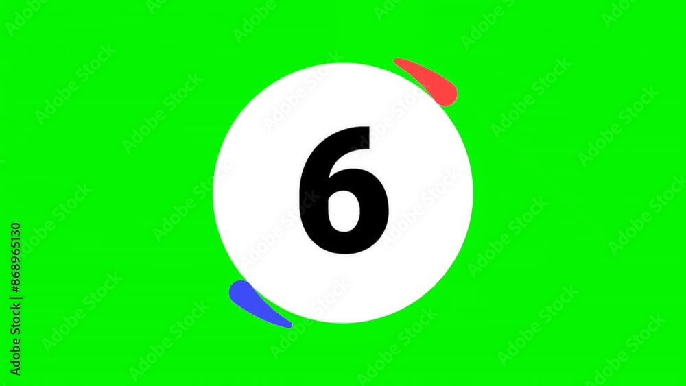 countdown timer from 10 to 1. with rotating fluid frame on green screen. Countdown animation video countdown timer from 10 to 1. with rotating fluid frame on green screen. Countdown animation video