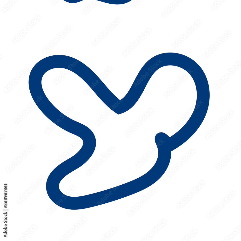 Navy abstract shapes outline vector Navy abstract shapes outline vector
