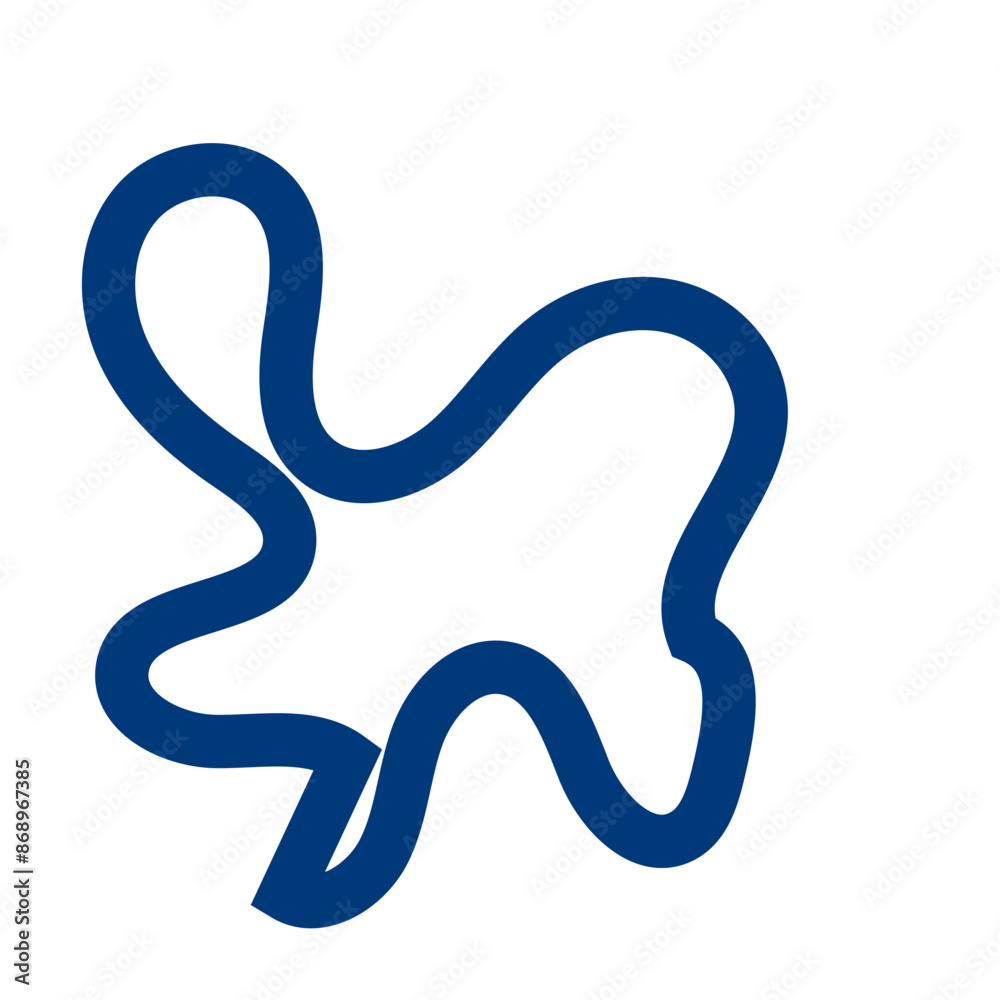 Navy abstract shapes outline vector Navy abstract shapes outline vector