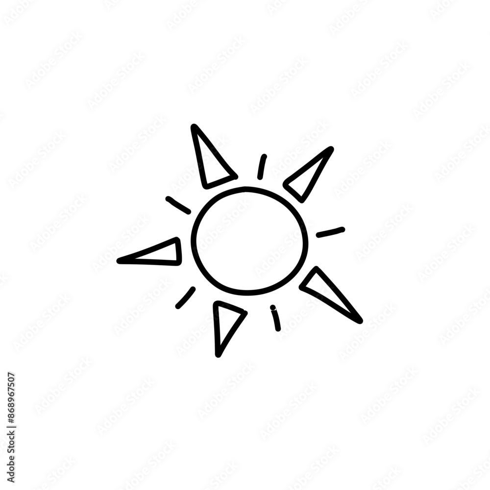 Hand Drawn Sun