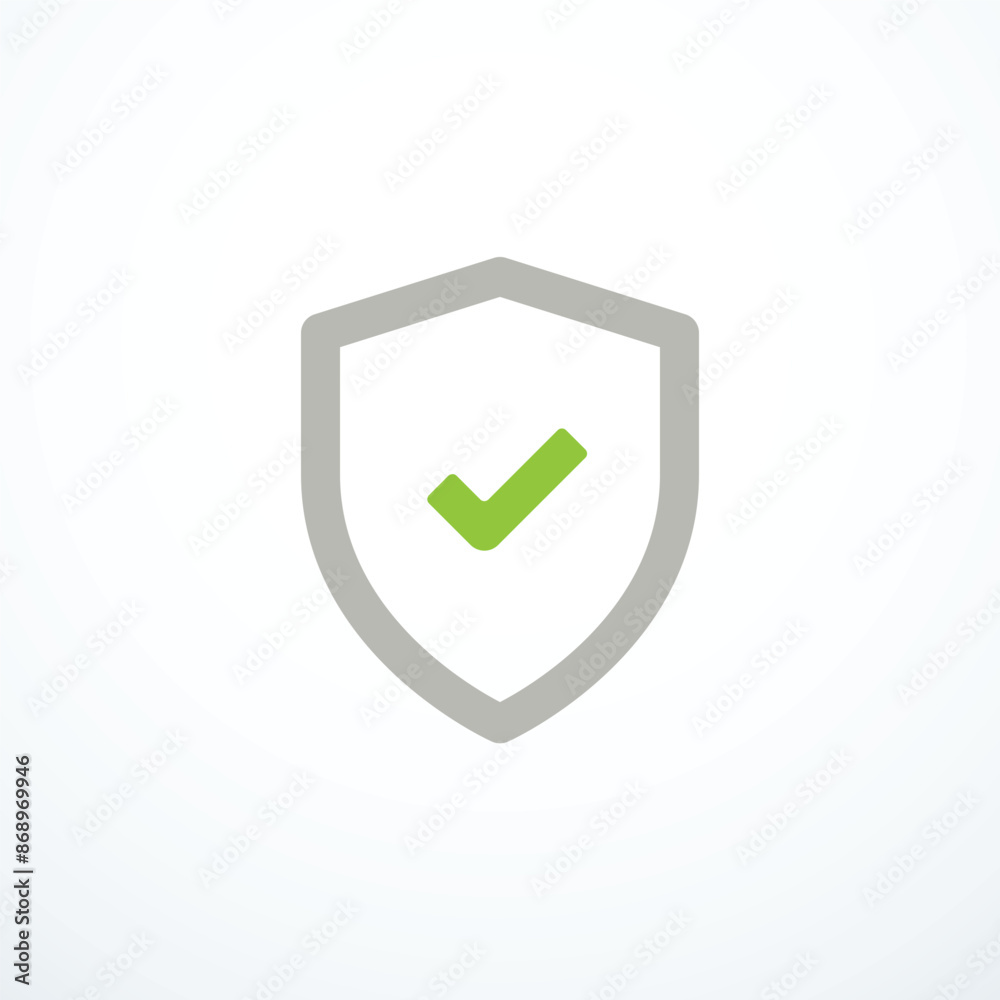 Shield check mark icon. Vector illustration Shield check mark icon. Vector illustration