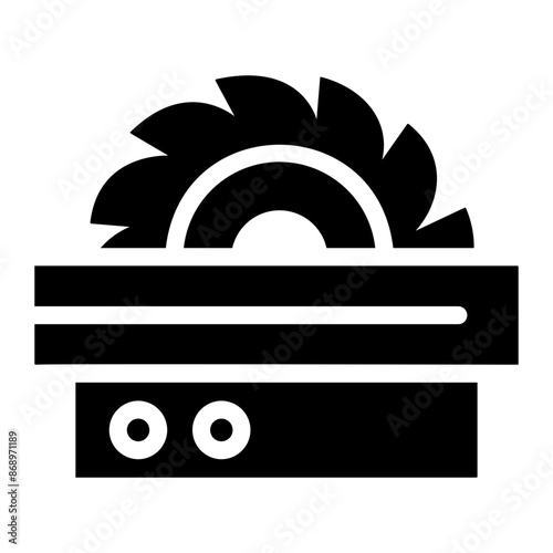 saw machine Solid icon