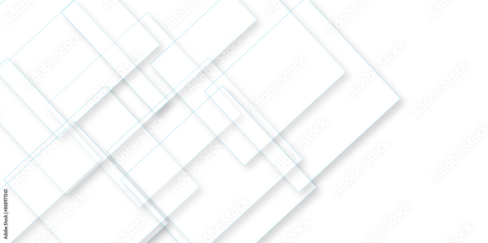 Modern elegant white background with creative design and colorful lines with shadow white geometric subtle vector background. Suit for business, presentation corporate, institution, seminar.