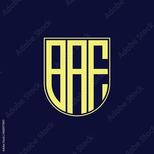 baf letter logo design