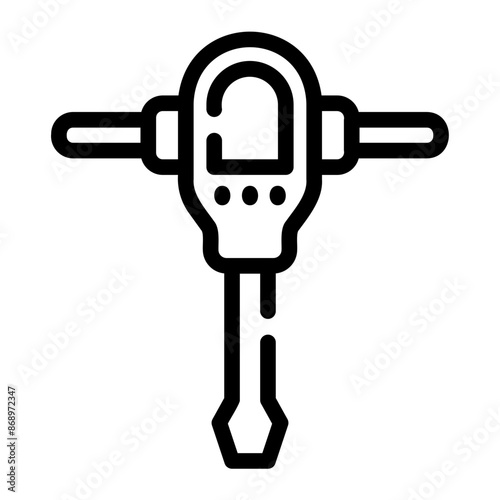 jackhammer Line Icon