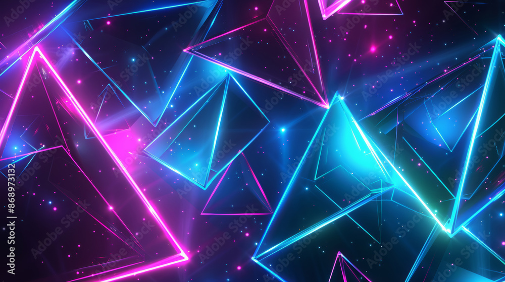 geometric shapes and futuristic elements, neon lines trace intricate patterns, prismatic, holographic, with shades of electric blue, laser green, and nebula purple, captivating wallpaper geometric shapes and futuristic elements, neon lines trace intricate patterns, prismatic, holographic, with shades of electric blue, laser green, and nebula purple, captivating wallpaper