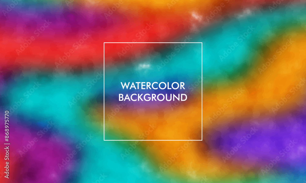 Naklejka premium Watercolor Gradient mesh abstract blur texture background