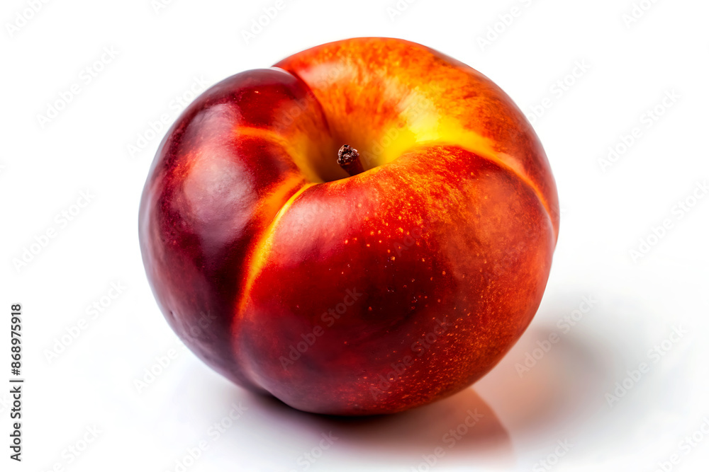 Nectarine fruit isolated on white background. Nectarine fruit isolated on white background.
