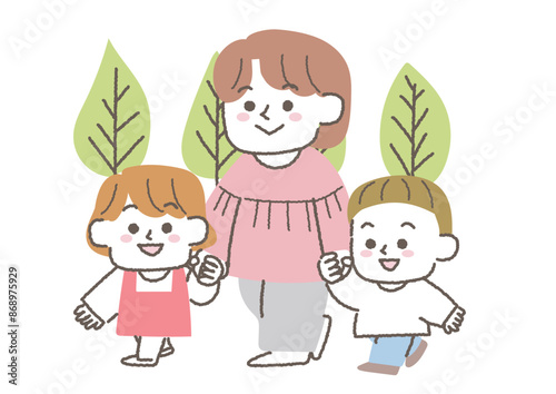 車椅子に乗るシニア女性と押す女性