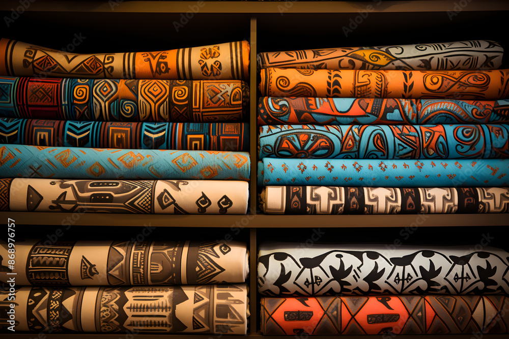 Intricate Symmetry: A Beautiful Display of Traditional Aztec Geometric Patterns in Earthy Color Schemes Intricate Symmetry: A Beautiful Display of Traditional Aztec Geometric Patterns in Earthy Color Schemes