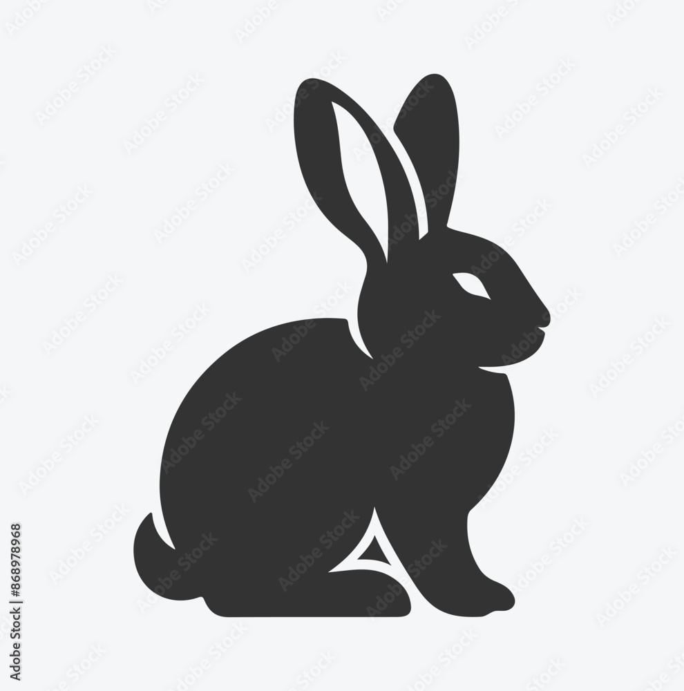 Charming Rabbit Silhouette Collection, Ideal for Design Projects and Crafts Charming Rabbit Silhouette Collection, Ideal for Design Projects and Crafts