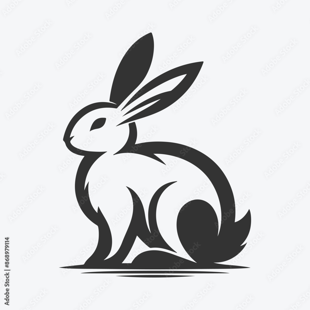 Charming Rabbit Silhouette Collection, Ideal for Design Projects and Crafts Charming Rabbit Silhouette Collection, Ideal for Design Projects and Crafts