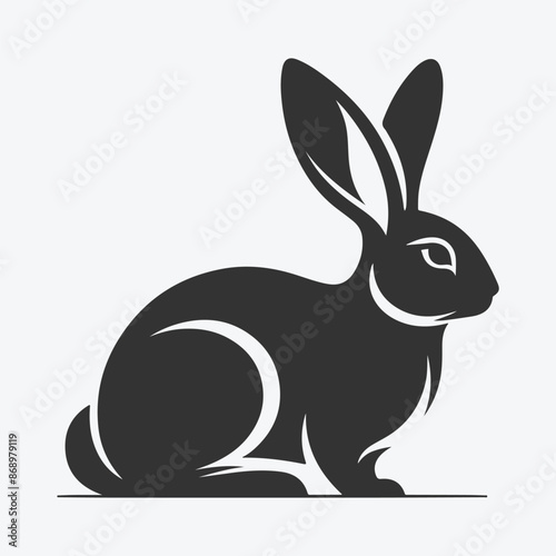 Charming Rabbit Silhouette Collection, Ideal for Design Projects and Crafts