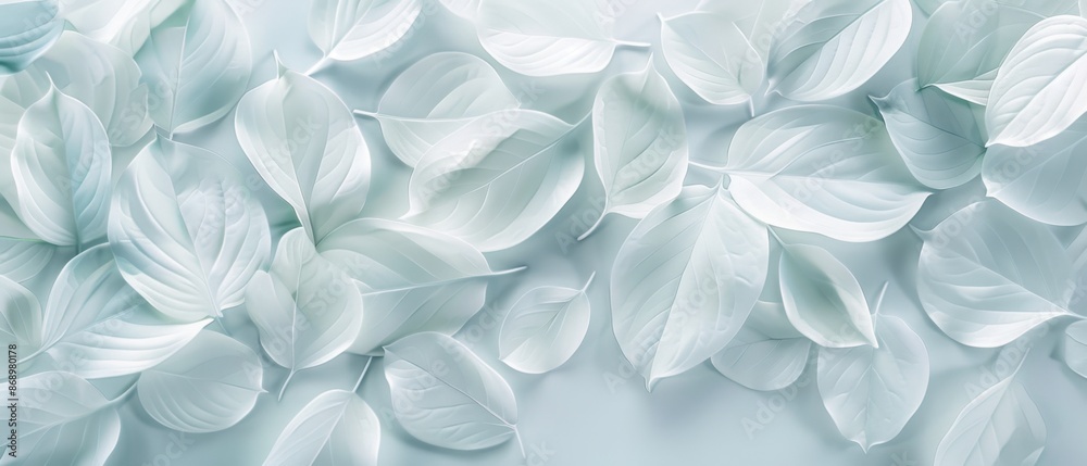 White and jade leaf pattern, natural and organic, matte finish, natural lighting, perfect for naturethemed backgrounds, Natural, Pure white and jade, Photography White and jade leaf pattern, natural and organic, matte finish, natural lighting, perfect for naturethemed backgrounds, Natural, Pure white and jade, Photography