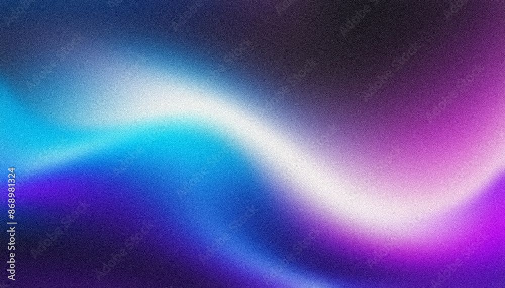 Vibrant grainy background blue purple white black abstract noise texture backdrop design glowing colors banner
