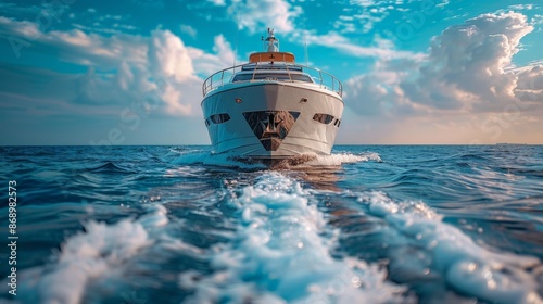 Yatch in beautiful red sea.