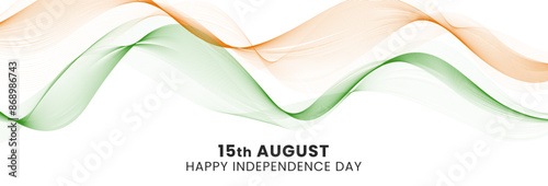 15th August, Indian Independence Day banner design. National holiday celebration background. Vector illustration