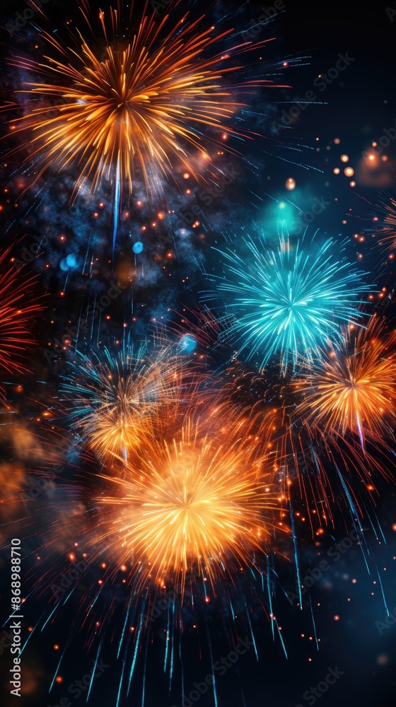 Fototapeta premium fireworks are a highlight of the summer.