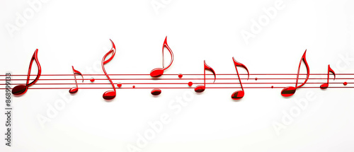 Music notes and Melody tunes symbolize musical design element