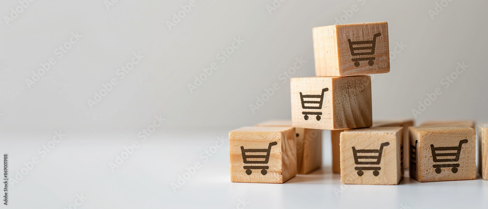 Fototapeta premium Success concept on white background entrepreneurship.