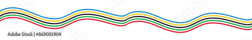 colorful long flowing  stripes